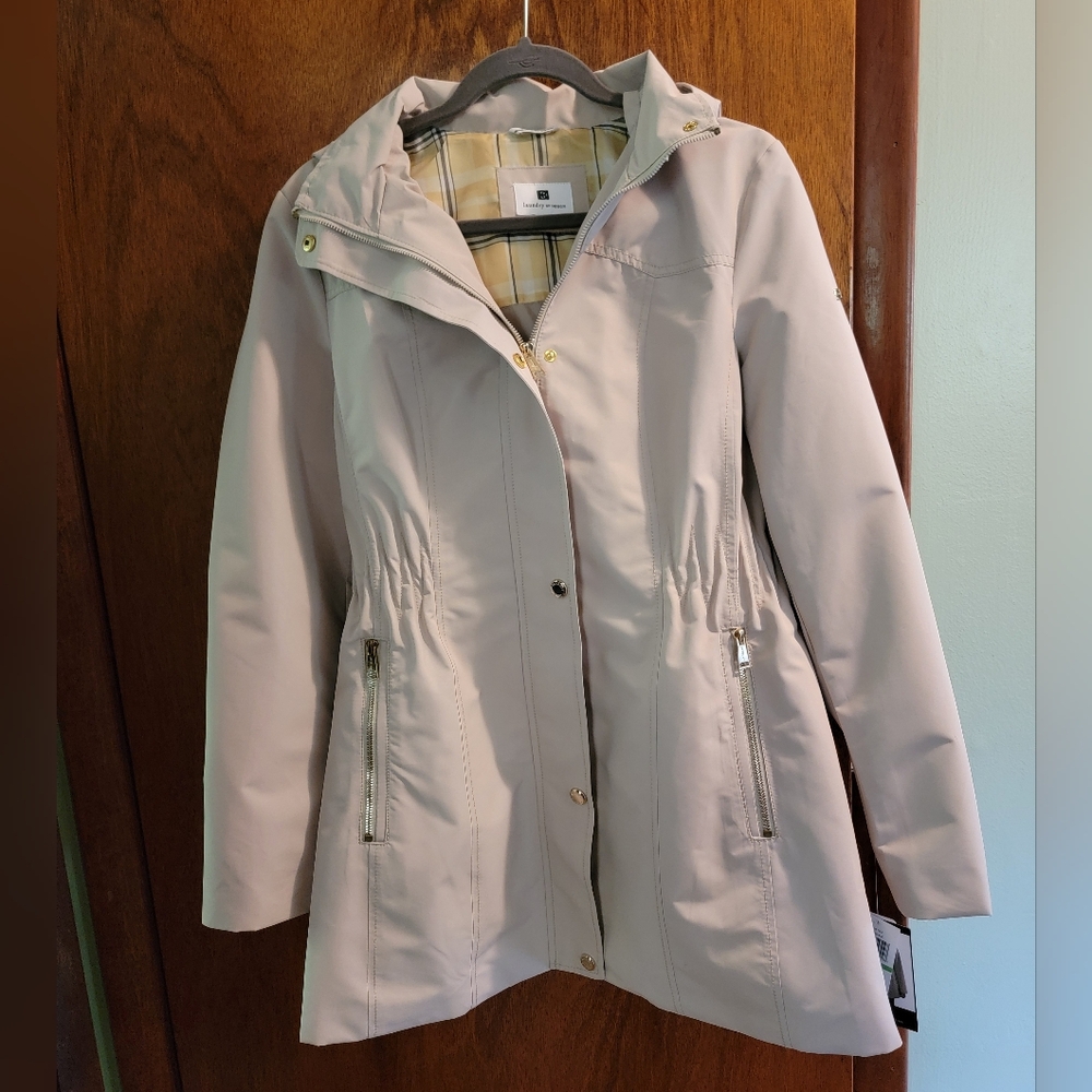 Laundry By Design Rain Coat Size L NWT